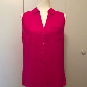 Hot pink, sleeveless blouse by The Limited. NWT!!